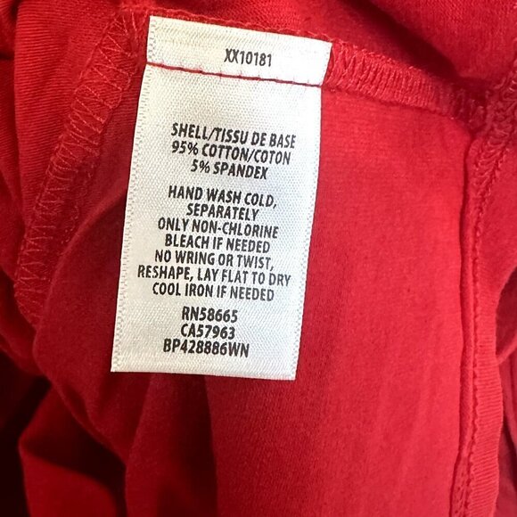 NWT Nordstrom bp Red Off the Shoulder Fitted Long Sleeve Top - Size 4X - Picture 4 of 6